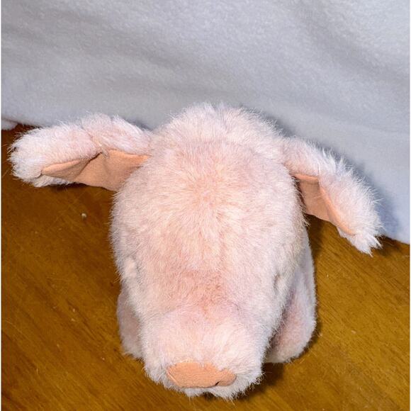 Mary Meyer 9” Pig Piglet Plush Pink Stuffed Farm Animal Suede Ears and Nose - Picture 8 of 8